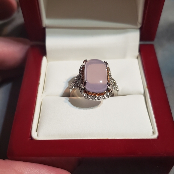 Ladies fashion purple stone ring.  New - Picture 12 of 12